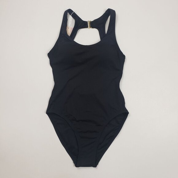 Andie Swim The Catalina One-Piece Tankini Women's XS Black Racerback Open Back - Picture 4 of 16